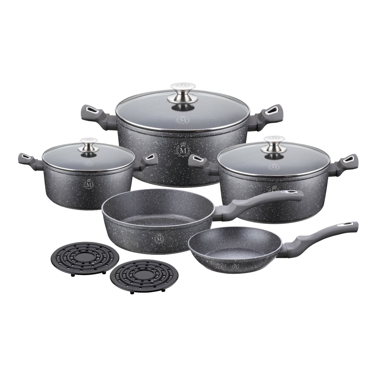 Meisterklasse puodų rinkinys Granite Touch Line MK-1012