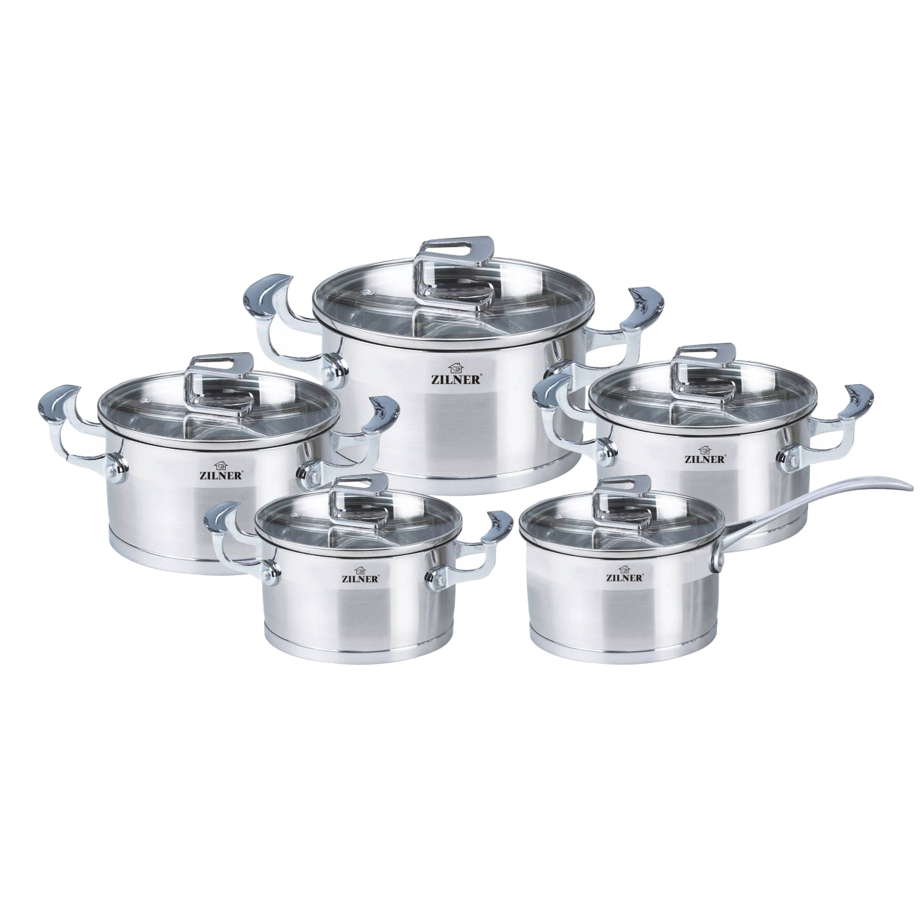 ZILNER 10 dalių puodų rinkinys ZL-8072