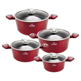 ZILNER 8 dalių puodų rinkinys Cherry ZL-8551