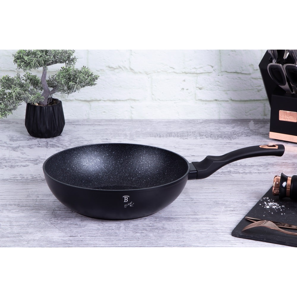 Berlinger Haus WOK keptuvė Black Rose BH-1638N, 28 cm - Image 3