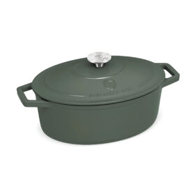 Berlinger Haus Ovalus ketaus puodas Matte Green