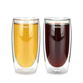 Fissman Stiklinių su dvigubomis sienelėmis rinkinys FRAPPE 6447, 350ml