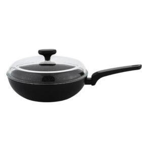 NOIS Wok keptuvė su dangčių Silver N-830904, 28cm