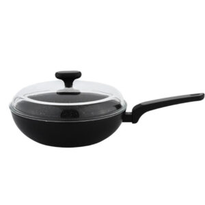 NOIS Wok keptuvė su dangčių Silver N-830904, 28cm