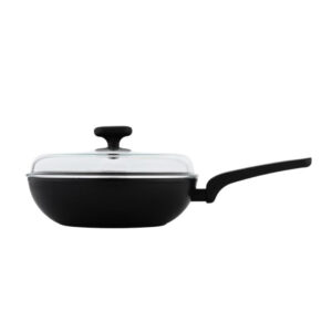 NOIS Wok keptuvė su dangčių Silver N-830904, 28cm